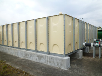 FRP panel type elevated water tanks and water receiving tanks