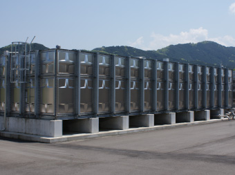 Stainless Steel Panel Type Elevated Water Tanks and Water Receiving Tanks HISHITANK™ Stainless Steel Panel Type