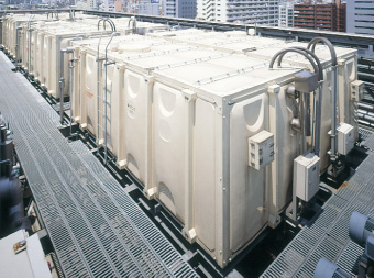 Heat-Resistant FRP panel Type Heat Storage Tanks and Hot Water Storage Tanks HISHITANK™ U Panel Type