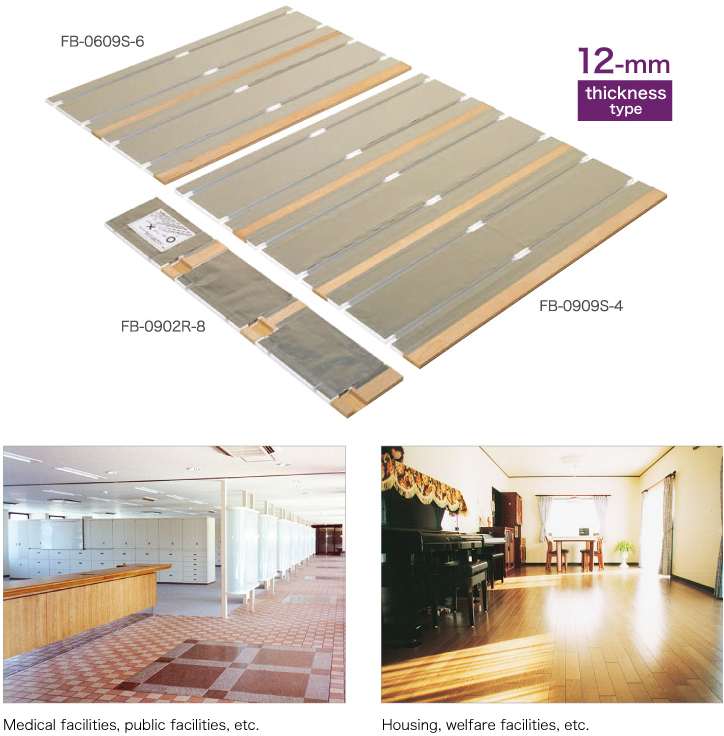 Medium-scale floor heating panels